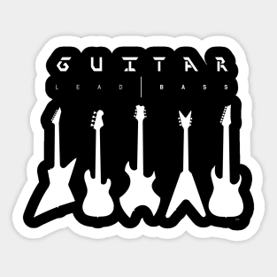 Guitar Lead Bass Guitarist Band Member Sticker